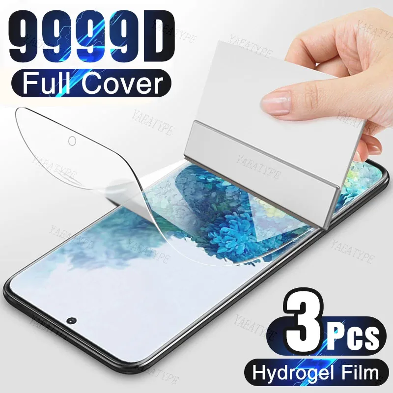 

3Pcs Screen Protector Hydrogel Film For Huawei nova Y91 Y71 11I 11 Ultra Pro Mate X3 Enjoy 60 P60 Art