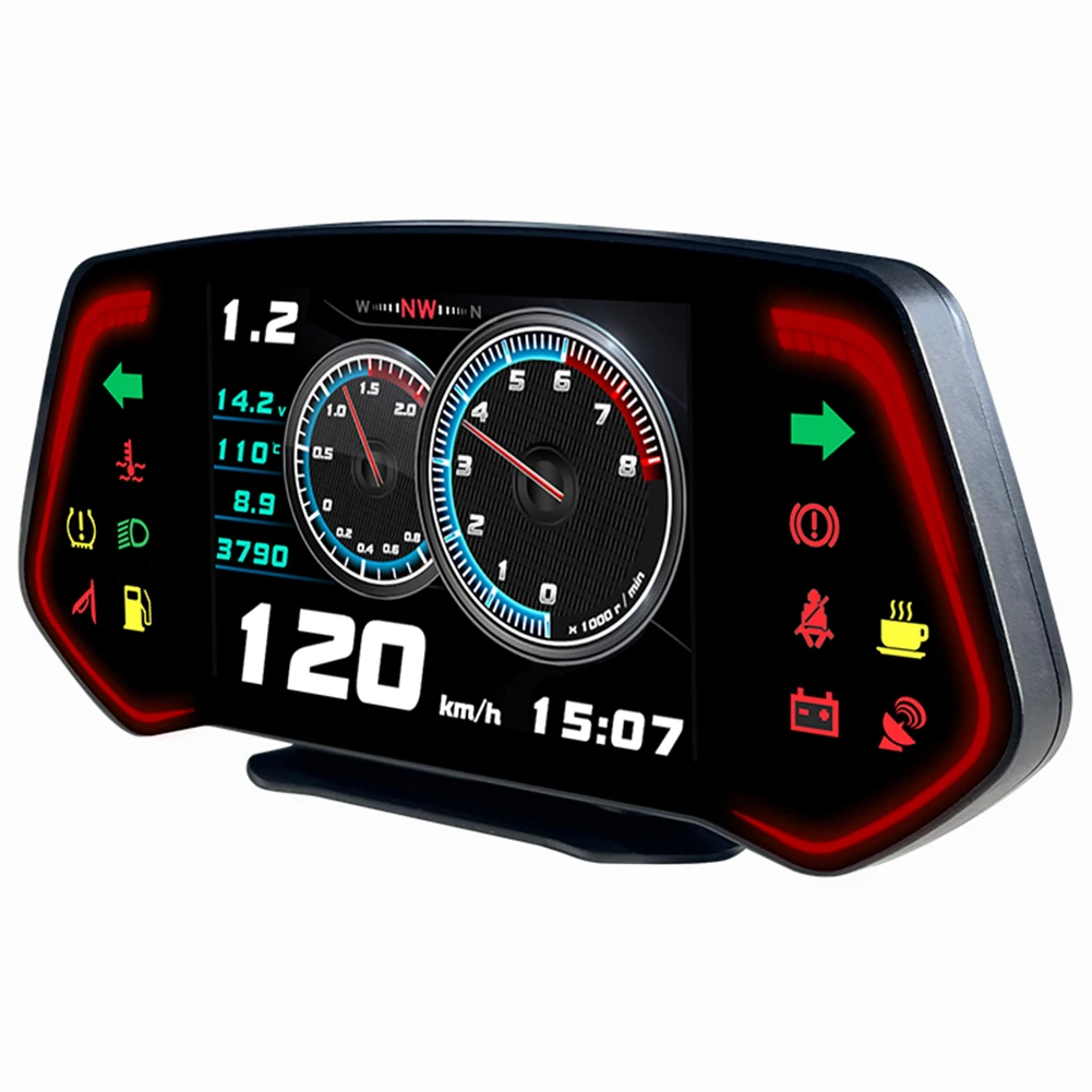 ڵ HUD OBD2 ÷, ڵ ׼, GPS  ӵ, ͺ RPM ˶, µ ڵ  ÷, ڵ  ǰ, 1 