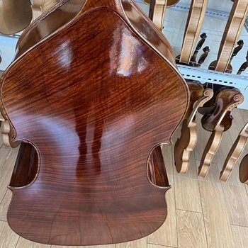 4/4 Double Bass at Best Price Great Sound Accept OEM Good Workmanship Solid Spruce Flamed Maple