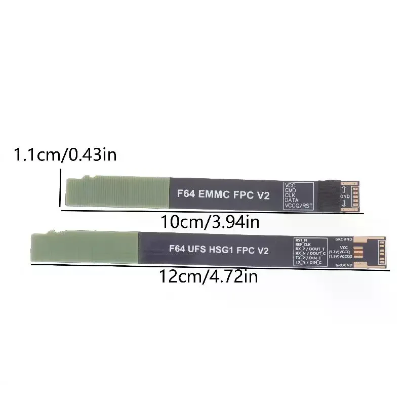 새로운 고품질 F64 UFS HSG1 FPC V2 F64 EMMC FPC V2 2in1 FELEX 케이블 세트(F64 박스용)