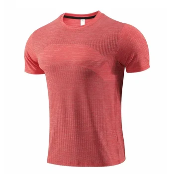 Multicolor Quick Dry Short Sleeve Sport T Shirt Gym Jerseys Fitness Shirt Trainer Running T-Shirt Men's Breathable Sportswear 3