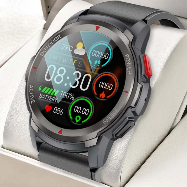 Montre Connectée Sport pour Hommes avec Appel: Smartwatch Bluetooth 5.2  Compatibles Android et IOS Montres Intelligente Ronde de 1,42 Étanche IP67