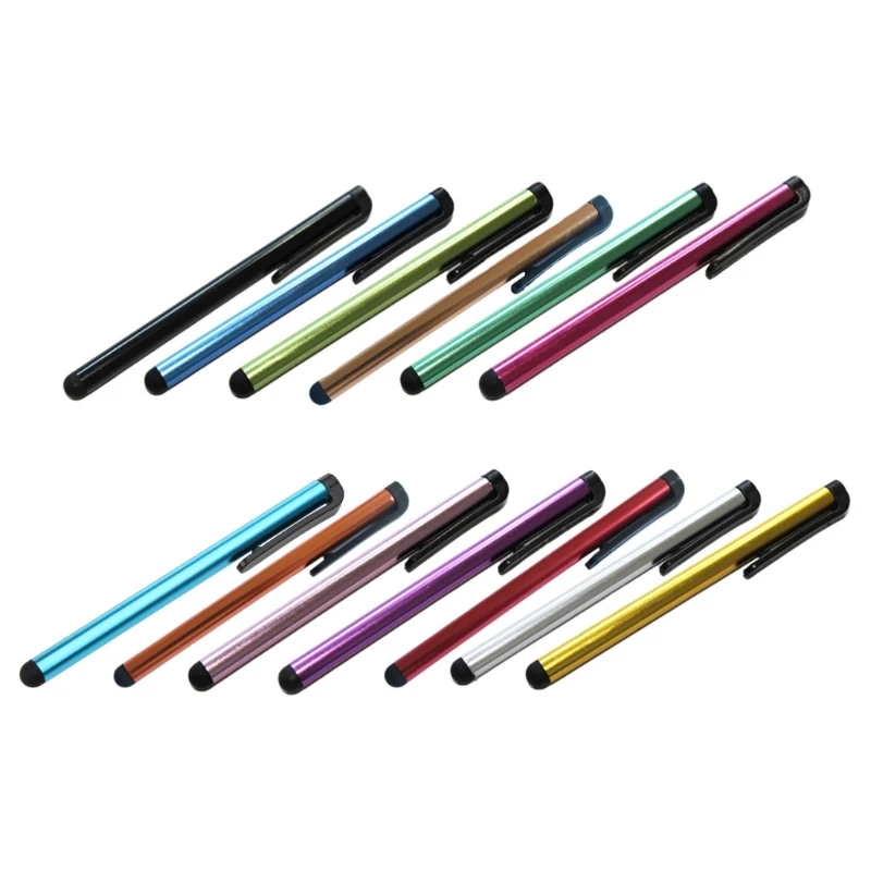Clip Design Universal Soft Head for Phone Tablet Durable Stylus Pen Capacitive Pencil Touch Screen Pen for Phone Tablet Use
