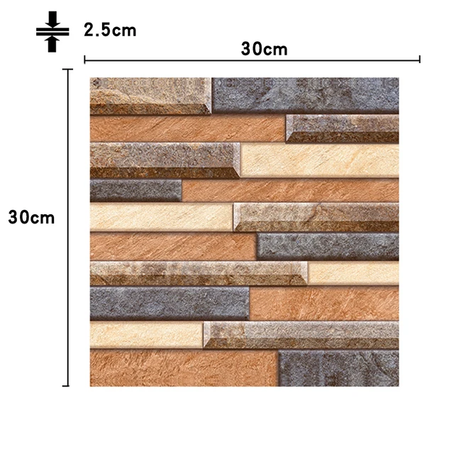 Papel de Parede Decorativo Auto-Adesivo Impermeável 12 peças - Imagem 12