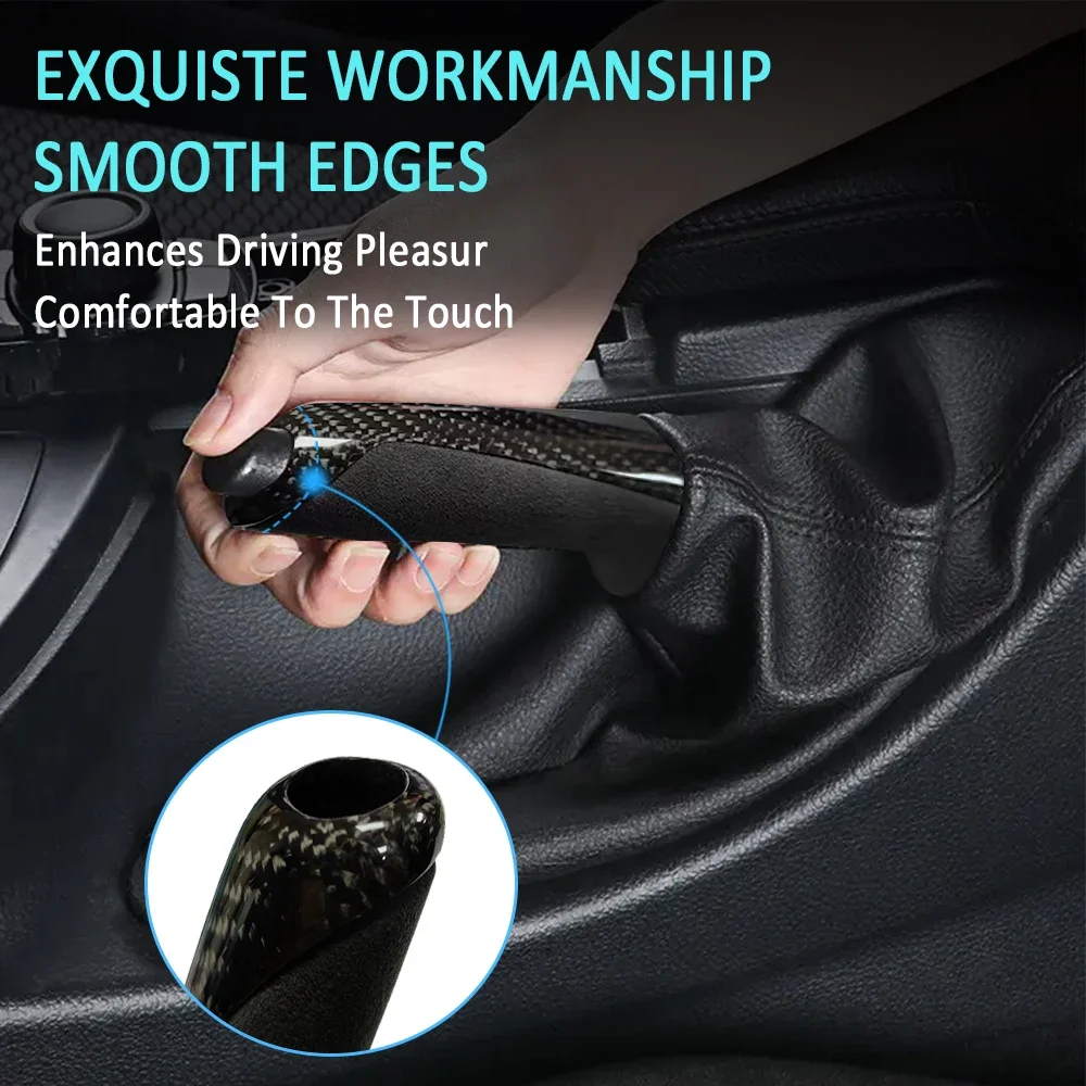 Handbrake Grips Cover Trim for BMW E60 E90 E91 E92 E93 E86 E87 F20 F30 F31 F32 F61 F80 F82 car interior accessories hand brake cover