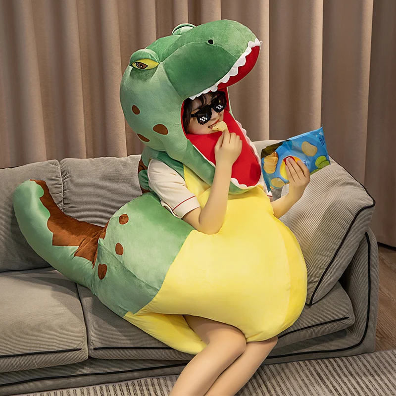 

Cartoon Animal Plush Toys Dinosaur Doll Clothing Bee Parent-child Cosplay Dress Kawaii Decor Animal Stuffed Children's Day Gifts