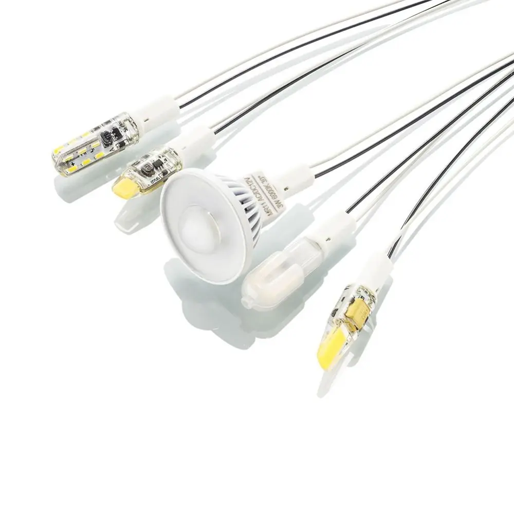 Wire Connector Lamp Holder G4 Socket Plug Ceramic Head Lamp Socket 10cm G4 Base for Halogen lamp Lamp Holder Lamp Bulb Holder Lamp Base Lamp Socket Adapter