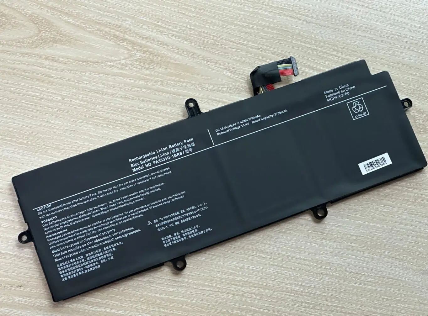 Bateria para Ptg Tec X30l A40-g R30-a A30-e10n Ak01b Ak40b P000831100 Pa533u Pa5331u-1brs 15.4v 42wh - Imagem 4