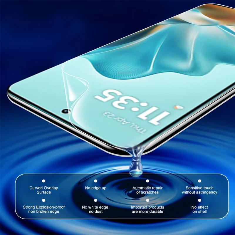 4Pcs Hydrogel Full Coverage Screen Protectors - Soft Film