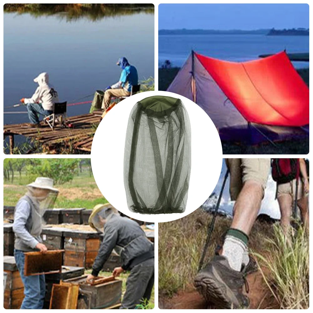 1 or 2 PCS Anti Mosquito and Midge Face and Head Protector Net Cover for Hat 4
