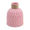 Nordic Flower Vase Imitation Ceramic Moire Artificial Flower Vase Living Room Desktop Decoration Wedding Centerpiece Arrangement 3