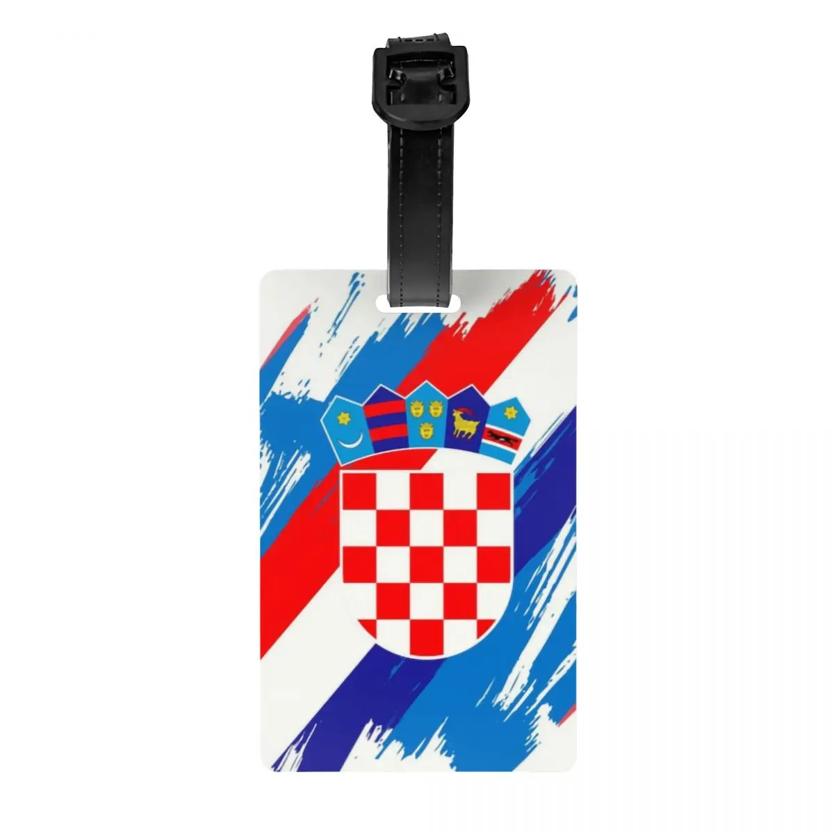 

Custom Flag Of Croatia Luggage Tag Privacy Protection Croatian Patriotic Proud Baggage Tags Travel Bag Labels Suitcase