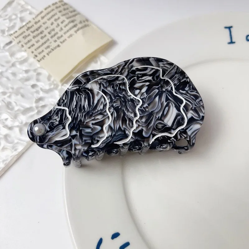 Muweordy Ocean Hair Clip Acetate Claw Clip Clownfish Lobster Oyster Crab Hair Clip Animal Shark Clip Hair Accessories for Women