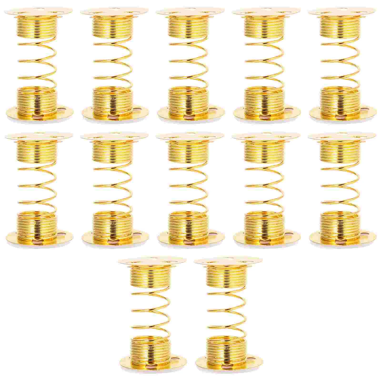 

12 Pcs Spring Seat Adhesive Base Toy Swing Springs Car Dashboard Bases for Head