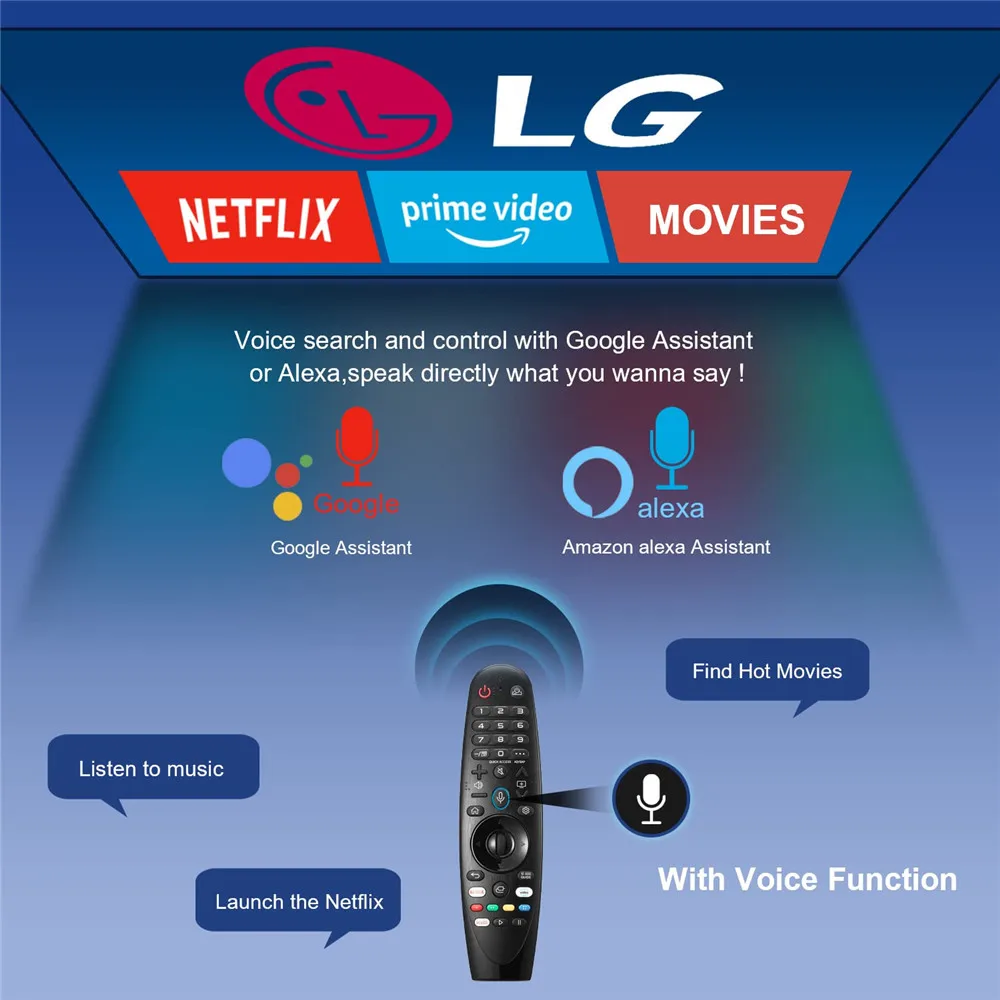 LG AN MR20GA Magic Remote Control for Select 2020 LG Smart TVs