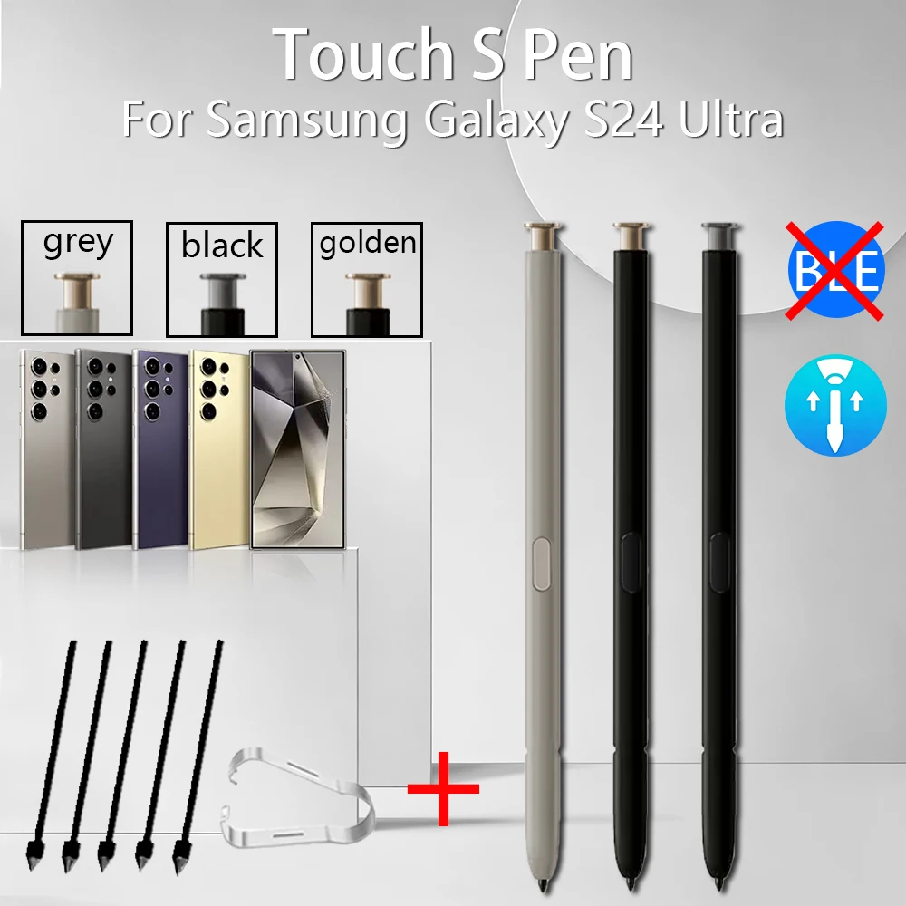 Lápiz Óptico de Repuesto EJ-PS928 Compatible con Samsung Galaxy S24 Ultra 5G SM-S928B, Pasivo EMR SPen Sin Bluetooth + Puntas de Repuesto de Regalo