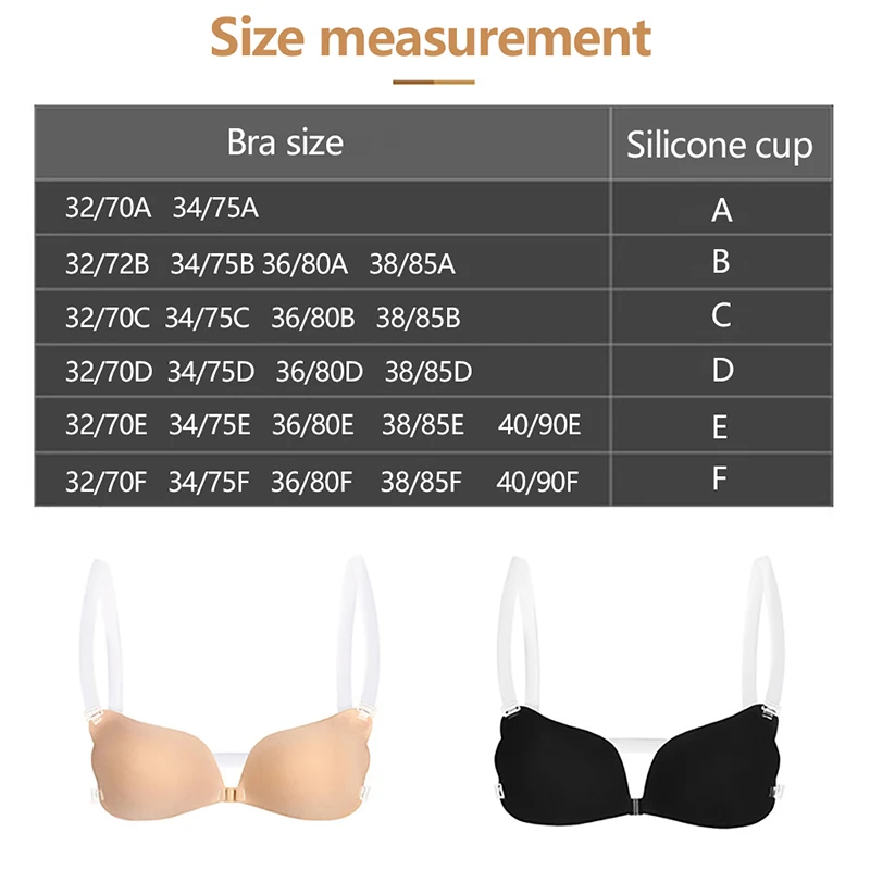 Invisible Backless Bra, Self-adhesive Bra