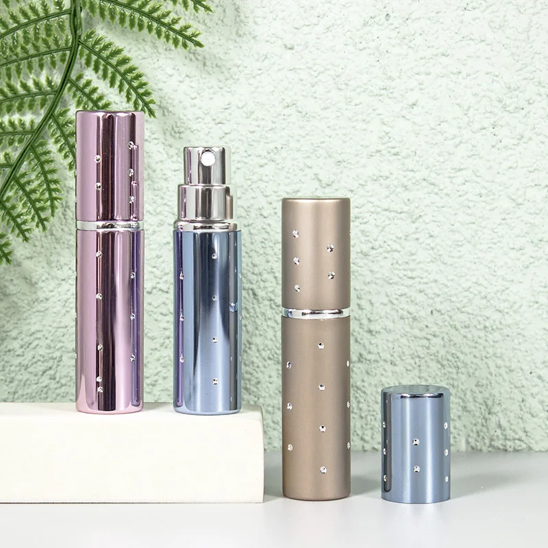 

10/30/50pcs 5ml Glass Tank Metal Shell Spray Perfume Atomizer Bottle Spary Refillable Bottle Sprayer Packaging