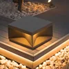 Outdoor IP65 Waterproof LED Square Box Lawn Light AC85-265V Courtyard Street Lamp For Pillar Chapiter Fence Door Post Lighting 5