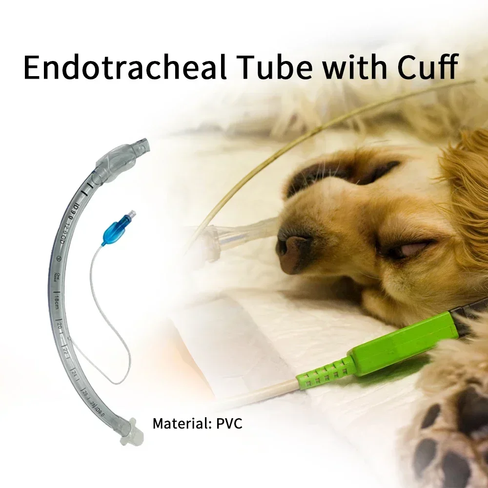 17Pcs Veterinary Endotracheal Tube Veterinary Equipment 2-10mm Endotracheal Tube