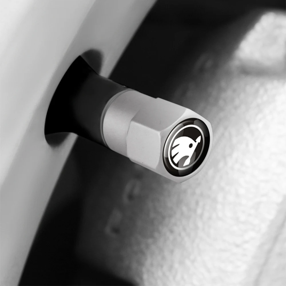 4pcs Car Styling Wheel Tire Valve Air Stem Cap Badge Decoration