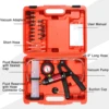 Hand Held Vacuum Pump Brake Bleeder Set Clutch Fluid Bleed tester Tool Kit Oil Change Power Steering Fluid Bleeding Tool Kit 6