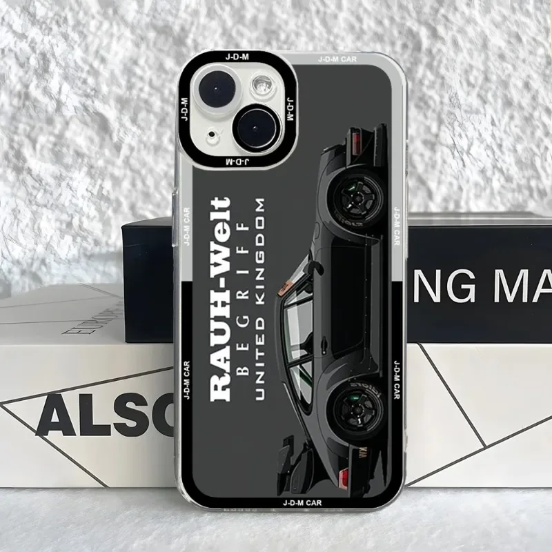 Angel Eyes JDM Drift Sports Car Phone Case