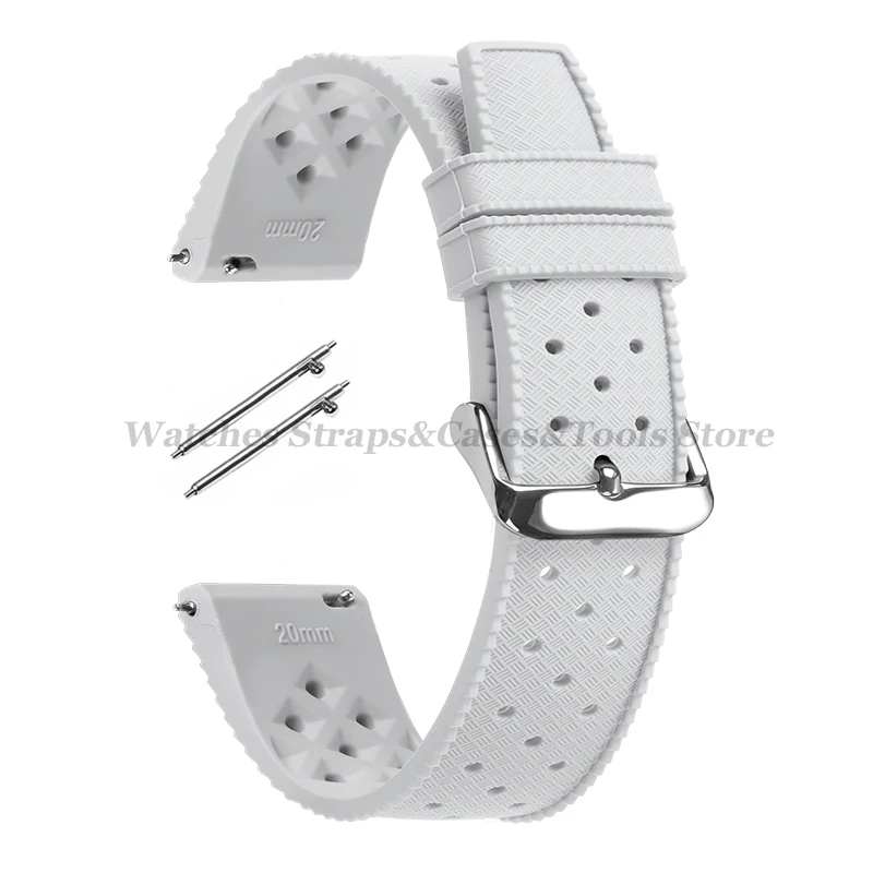 Tropical Silicone Quick Release Watch Band Strap – Premium Rubber Tropic Design