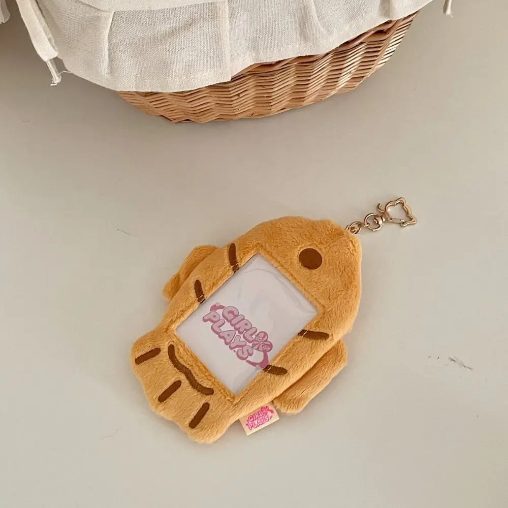 Animal Shape Cartoon Plush Card Holder Cute INS Photo Protector Case Creative Sweet Star Chasing Pendant Keychain Meal Card