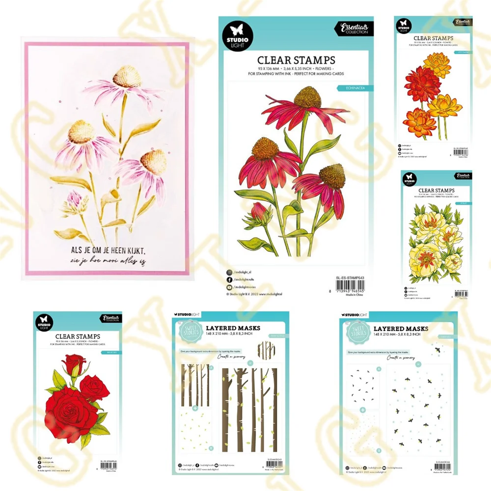 

Silicone Stamps Stencils for DIY Scrapbooking Album Stamp Make Paper Card Embossing New Die Cut 2023 Hot Selling Peonies