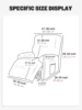 4 Pieces/SET Recliner Cover Stretch Recliner Chair Covers Soft Recliner Slipcovers with Pocket for Kids and Pets 6