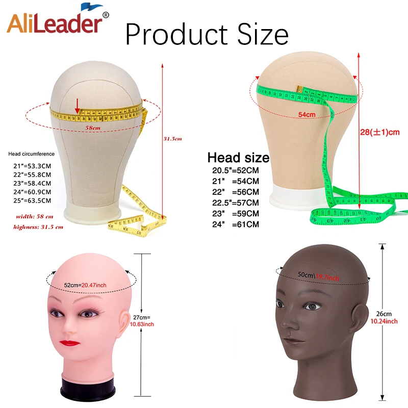 64cm Tripod Wig Stand With bald Mannequin Head Black mini Wig Stand Tripod With Bald Head Adjustable T-pins