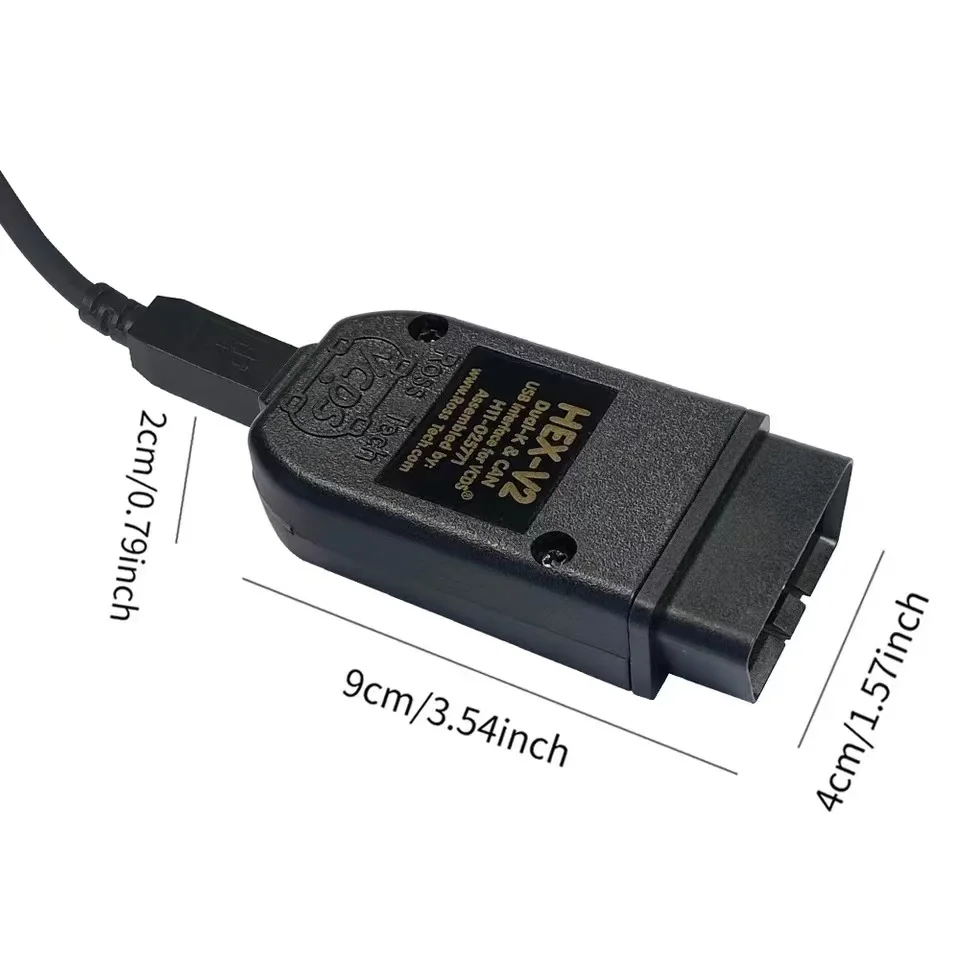 Buy 2022 Vcds Vag Com 22.9 Obd2 Scanner Vcds Hex V2 Usb Interface For Vw Audi Skoda Seat