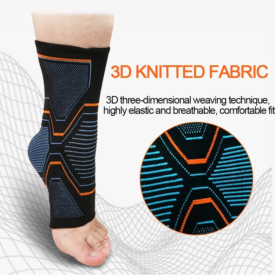 Elastic Knitted Sports Ankle Support Brace Fitness Cycling Yoga Basketball Volleyball Foot Joint Ankle Protection 1PCS