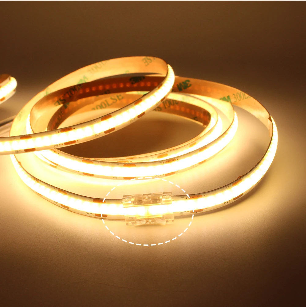 Lötfreier LED-Stecker, 2-polig, 5 mm, 8 mm, 10 mm, Streifen zum Streifen, Stromkabel, Überbrückungsklemme für RGB, CCT, COB, LED-Bandlicht – Detail 6