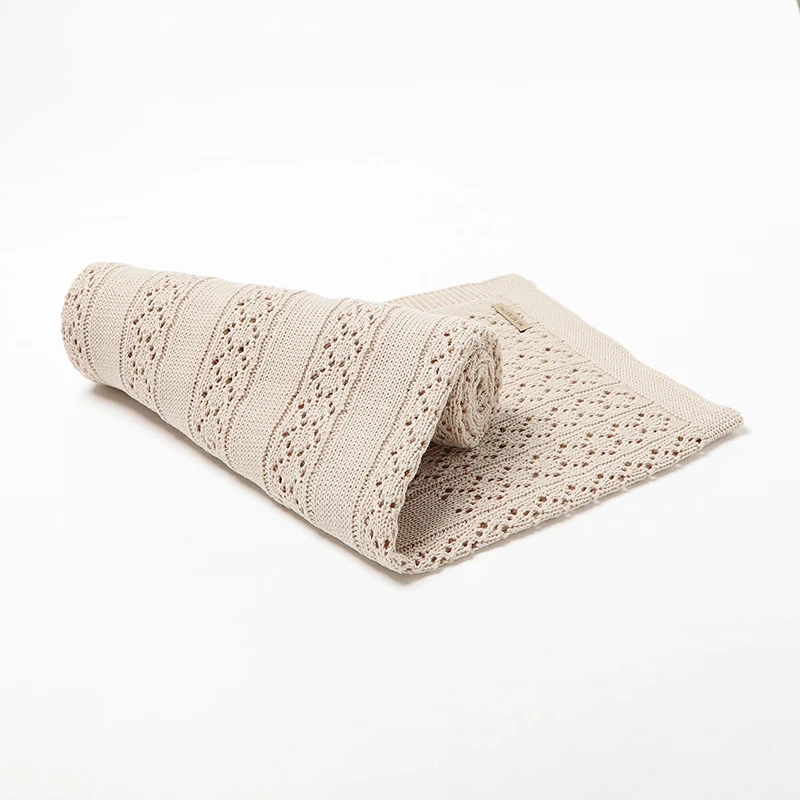 Baby Blankets Knitted Cotton Solid Color Newborn Bebes Sleeping Bed Stroller Blanket Covers Soft Infantil Swaddle Wrap Multi-use cotton muslin blanket cotton blanket swaddle blanket cotton swaddle cotton knit blanket knit blanket