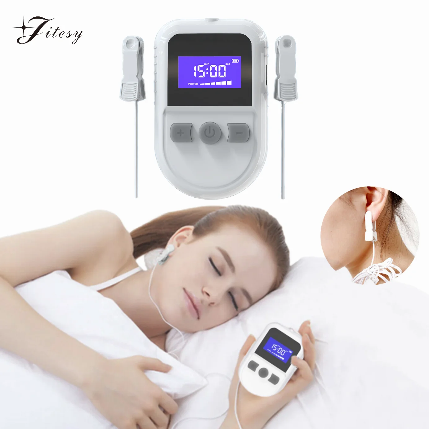 CES Sleep Aid Device for Insomnia Ear Clip Typy USB Charger Low ...