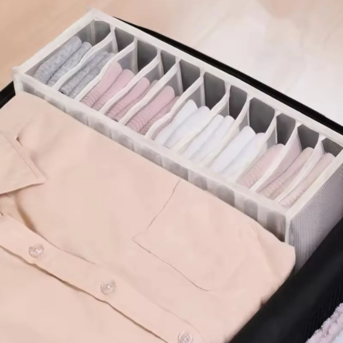 Folding Underwear Box Storage Closet Organizers