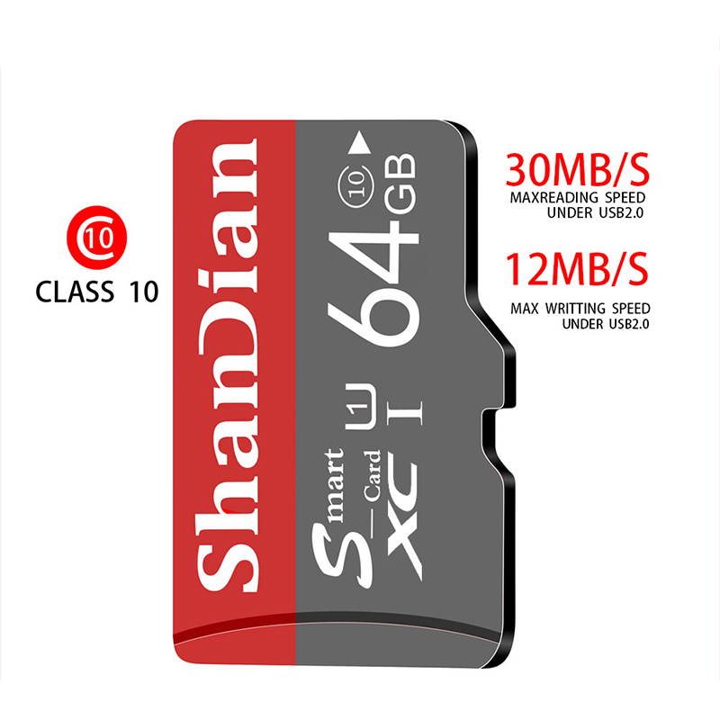Memory card 128GB Smart SD Class10 64GB Red Smart HC 8GB Free SD Adapter Gifts 32GB 16GB TF USB flash XC For UAV Camera 8GB