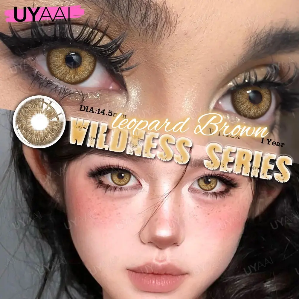 2-Piece Yearly Colored Contacts Set - Blue & Green Eyes with Free Case and Fast Shipping
