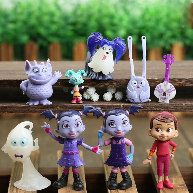 Mini figurines Vampirina pour filles, jouet de Collection de 7cm,  accessoires, cadeaux pour enfants, 9 pièces - AliExpress