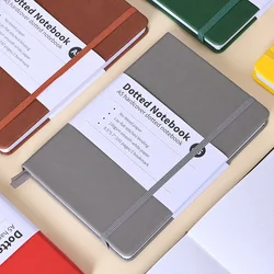 A5 Classic Dotted Journal - Hard Cover with Elastic Band - A5 (Grey)