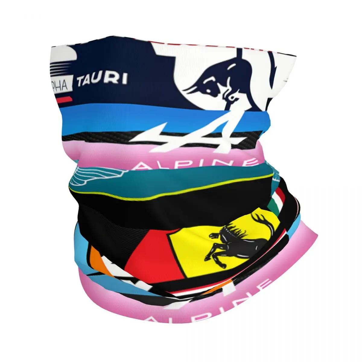 Grid Liveries Bandana Neck Gaiter Motorcycle Club F1 Formula 1 Wrap Scarf Cycling Riding Unisex Adult All Season