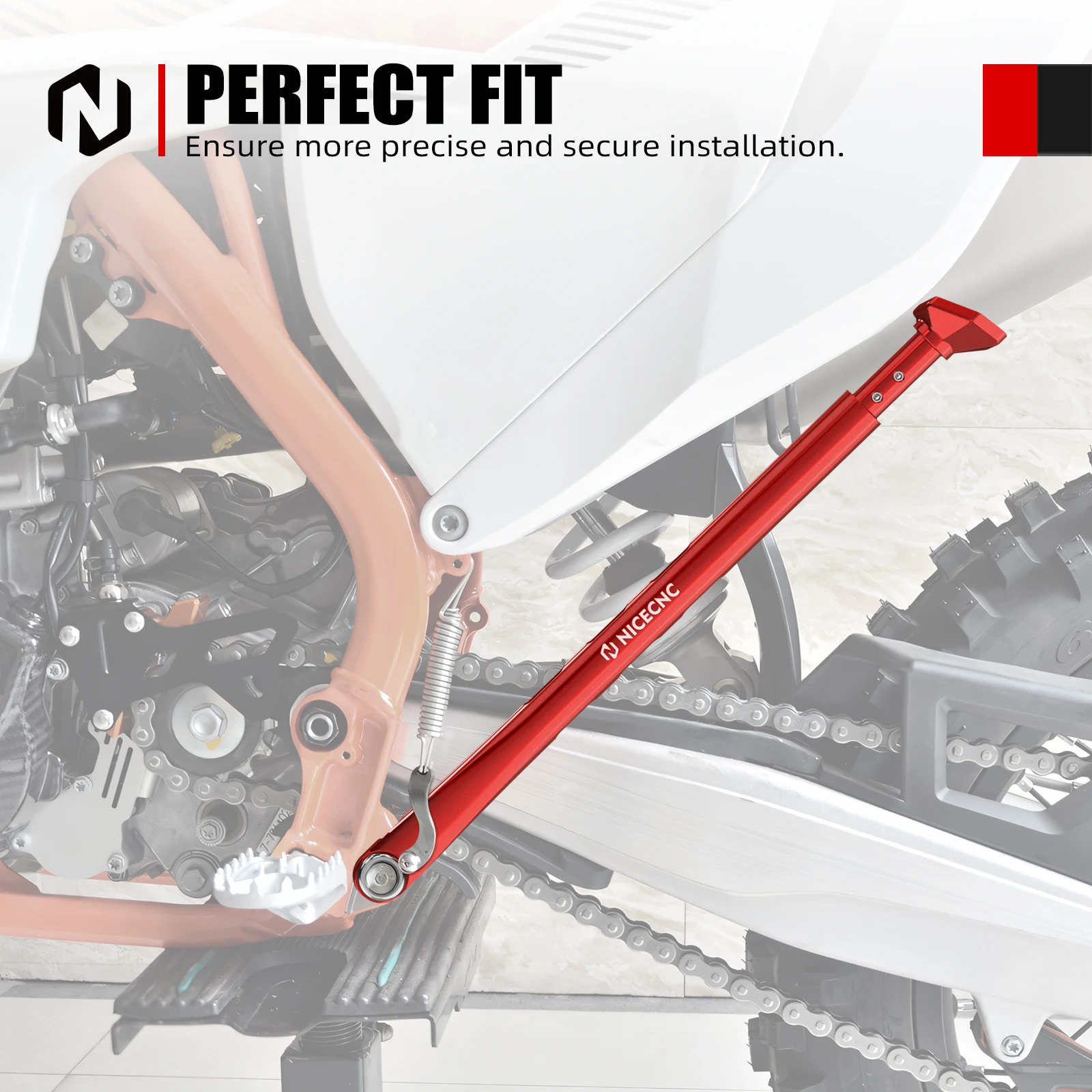 Für KTM EXC 300 EXC 250 EXCF 350 EXC450 XCW 300 XC XCF XCFW 2008-2023 Einstellbare Ständer Kick Seite Stehen Für Husqvarna TE 300 – Detail 10