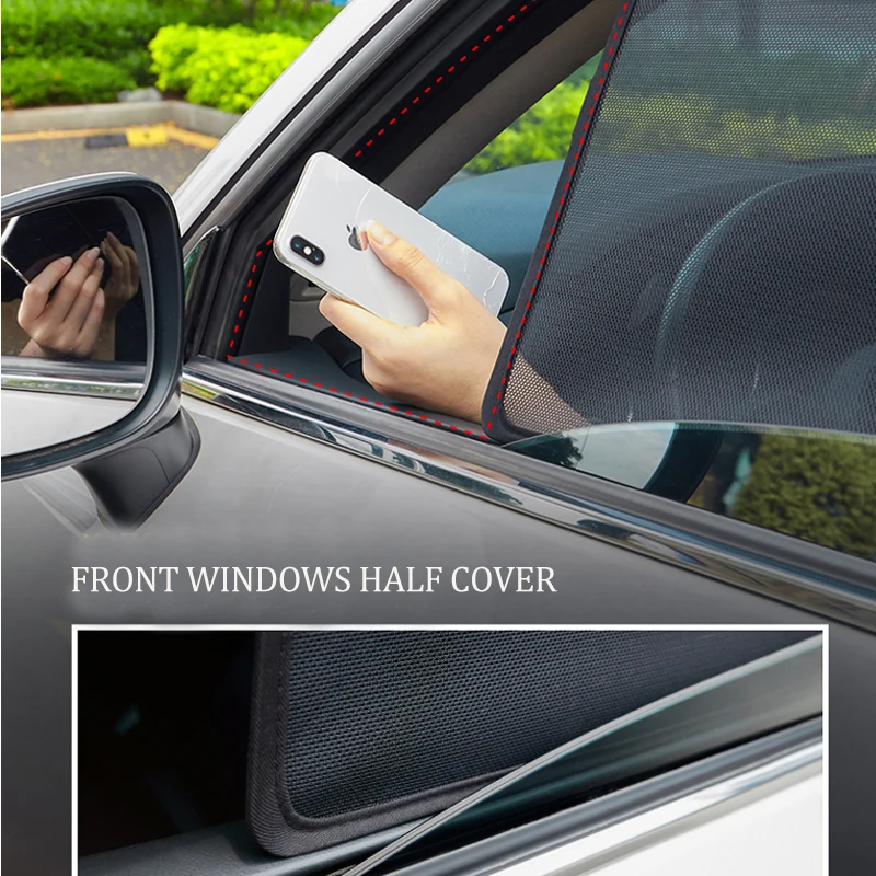 For BMW X1 F48 2016-2023 Car Side Window Sunshade Visor Front