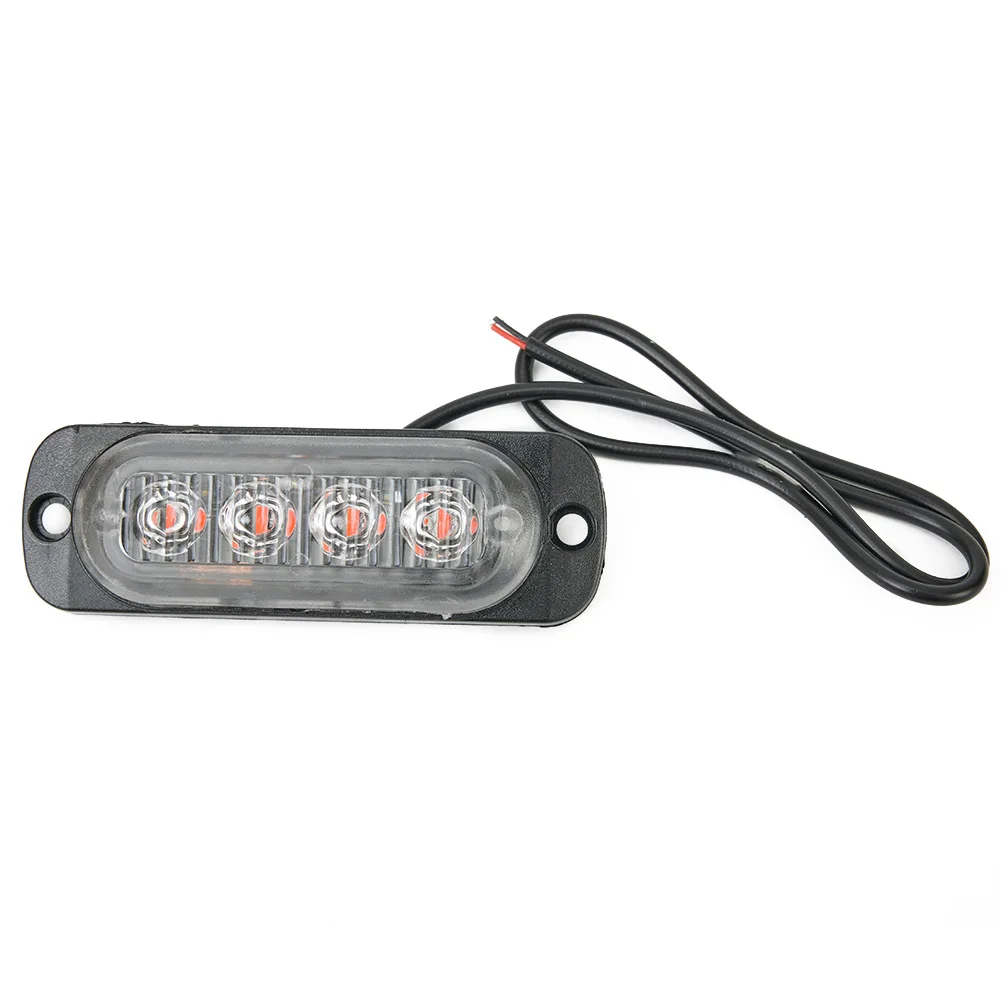 

36W Urgent Plastic Transparent Kit 4LED Working Working Light Lamp 12V-24V Accessories Replacement Truck Warning Fog