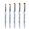 Professional Nail Art Brush with Chic Handle - Perfect for French Manicures & Clean-Up, Ideal for Salon or Home Use 1