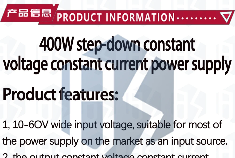 DC-DC 400W 15A Step Down Buck Converter DC 10V-60V Zu 0-45V Konstante spannung Konstante Strom Einstellbar Netzteil Modul – Detail 2