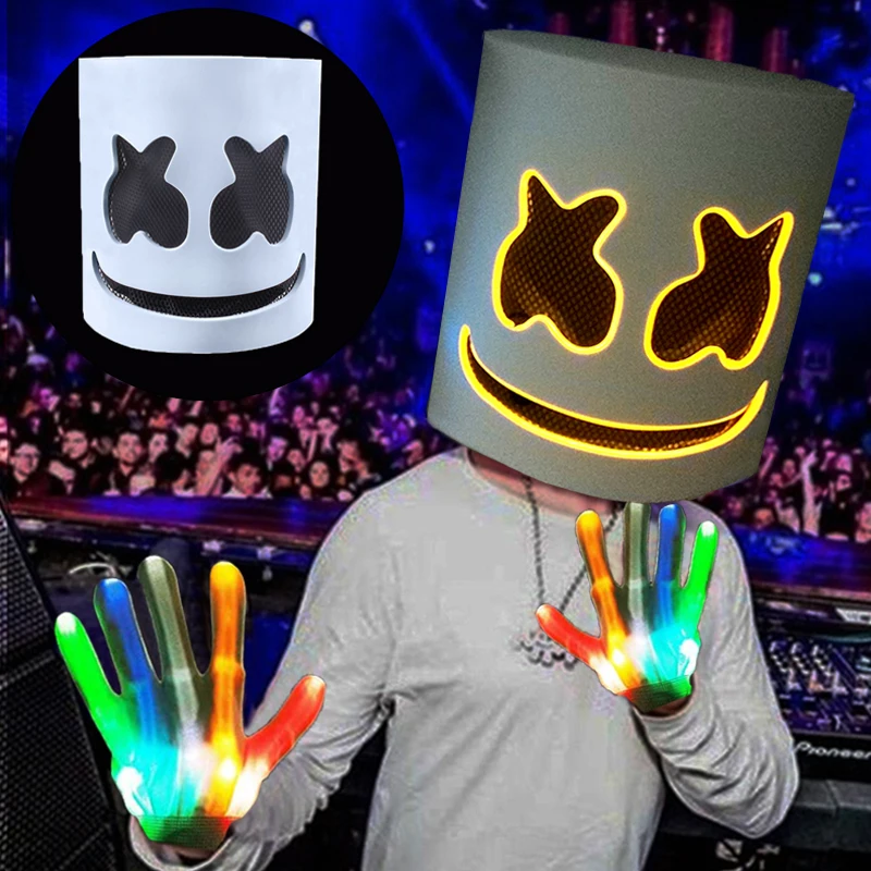 マシュメロ LED 電飾 マスク 被り物 edc フェス　EDM ハロウィン マシュメロ LED 電飾 マスク 被り物 edc フェスEDM ハロウィン