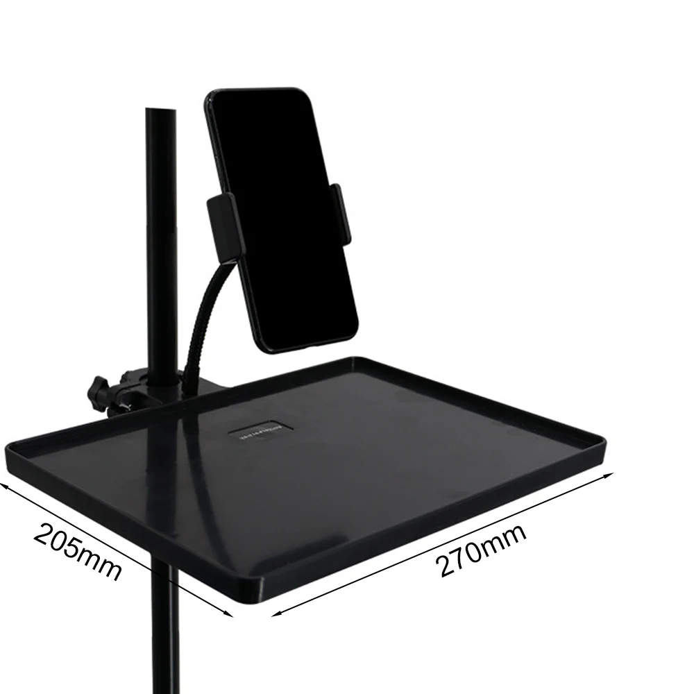 Engrossar Som Cartão Bandeja Stand Suporte de Plástico com Grampo do Telefone Móvel Suporte do Tripé Live Microfone Acessórios Apto para Viver - Image 3